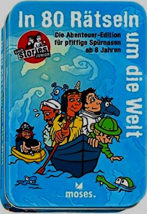 gebrauchtes Spiel – Andrea Köhrsen – In 80 Rätseln um die Welt, Black stories Junior, Abenteuer Edition , Gruppenspiel, Die Abenteuer-Edition für pfiffige Spürnasen