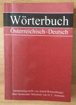 Wörterbuch Österreichisch - Deutsch (ISBN 9783813507850)