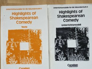 gebrauchtes Buch – Rainer Gocke  – Highlights of Shakespearean Comedy: 1. Textband +2. Unterrichtsmodell (Unterrichtsmdelle für Sek.II)