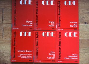 6x CDE - Contemporary Drama in English; 1/ 1993: New Forms of Comedy; 2/ 1994: Centres and Margins; 3/ 1995: Drama and Reality; 4/ 1996: Beyond the Mainstream; Volume 8: Crossing Borders; Volume 12: Staging Displacement, Exile and Diaspora