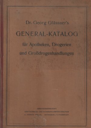 Generalkatalog für Apotheken, Drogerien und Großdrogenhandlungen, 21. Auflage