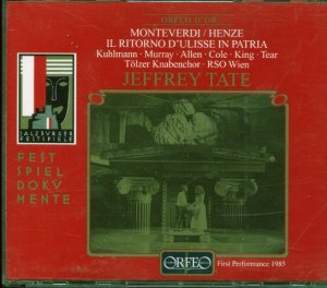 gebrauchter Tonträger – Monteverdi,Claudio / Radio Symphonie Orchester Wien, Jeffrey Tate, Tölzer Knabenchor, Ensemble Spinario – Il ritorno d'Ulisse in patria / Monteverdi,Claudio