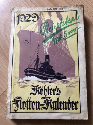 antiquarisches Buch – Köhler‘s Flotten-Kalender 1929