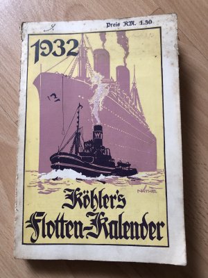 antiquarisches Buch – Köhler‘s Flottenkalender 1932