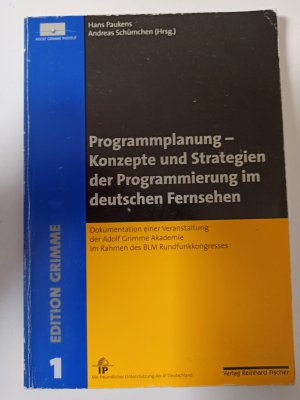 gebrauchtes Buch – Paukens, Hans; Schümchen – Programmplanung - Konzepte und Strategien der Programmierung im deutschen Fernsehen