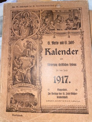 antiquarisches Buch – St.Maria- und St.Josef-Kalender 1917