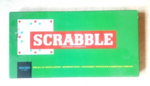 gebrauchtes Spiel – Alfred Mosher Butts – Scrabble mit Holz Steinen