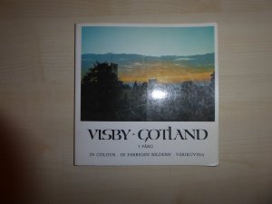 gebrauchtes Buch – dreisprachig englisch schwedisch deutsch – Visby Gotland in farbigen Bildern