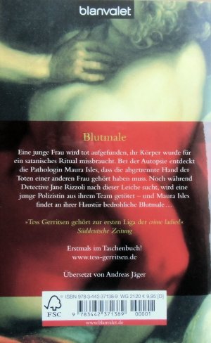 gebrauchtes Buch – Gerritsen, Tess; Jäger – Blutmale