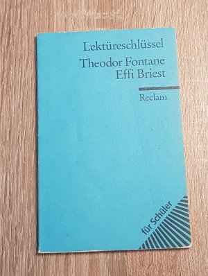 gebrauchtes Buch – Theodor Pelster – Lektüreschlüssel Theodor Fontane Effi Briest