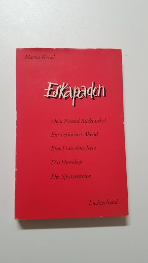 antiquarisches Buch – Martin Kassel – Eskapaden. Fünf Erzählungen