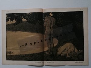 antiquarisches Buch – Frenz Alexander – Jugend 1899 Doppelblatt Alexander Frenz - Das verlorene Paradies