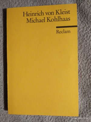 gebrauchtes Buch – Kleist, Heinrich von – Michael Kohlhaas - Aus einer alten Chronik