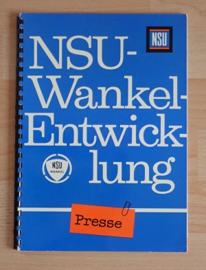 Pressemappe Presse NSU Wankel-Entwicklung Wankel-Spider Wankelmotor 1965