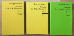 Interpretationen: Romane des 20. Jahrhunderts – Band 1 + Band 2 + Band 3 (3 Bücher)