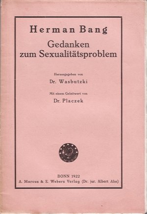 Gedanken zum Sexualitätsproblem