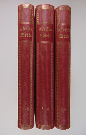 Heinrich v. Kleists Werke in 6 Teilen - 3 Bücher