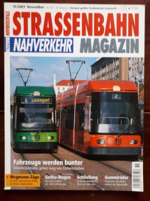 gebrauchtes Buch – Strassenbahn-Nahverkehr Magazin Nr. 169, 11/2003, November