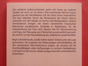 gebrauchtes Buch – Birgit Schmidt – Freundliche Frauen - Eine Kritik an der Juden- und Frauenfeindlichkeit des esoterischen Feminismus