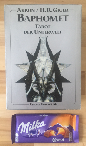 Baphomet - Tarot der Unterwelt + 1 Tafel Milka-Schokolade