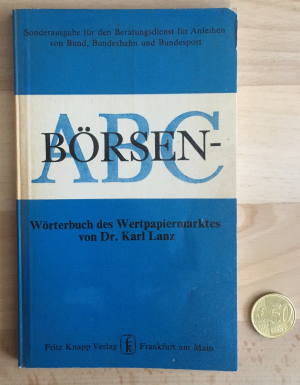 antiquarisches Buch – Dr. Karl Lanz – Börsen-ABC. Wörterbuch des Wertpapiermarktes