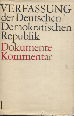 Verfassung der DDR * Dokumente Kommentar * 2 Bände