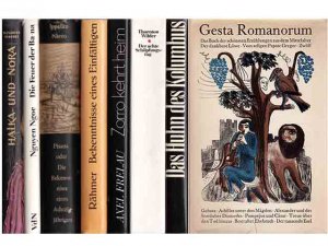 Konvolut „Romane, Erzählungen“. 8 Titel. 1.) Thornton Wilder: Der achte Schöpfungstag 2.) Joachim Rähmer: Bekenntnisse eines Einfältigen 3.) Marianne […]