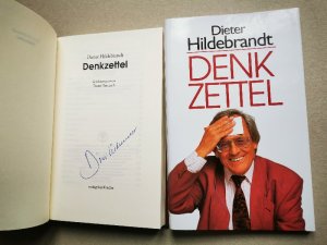 Denkzettel signiert