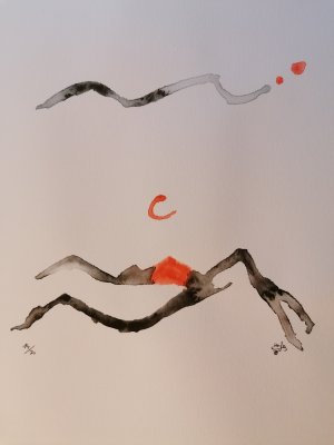 Aus dem Tao-Te-King. 10 sign. Original-Aquarelle von Ulrich Soppa.