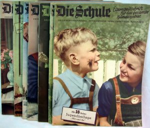 DIE SCHULE - 1953-54 - Elternzeitschrift für das gesamte Bundesgebiet (Erziehungsberatung - Schulfragen - Schulpraktische Aufgaben) -- 7 Hefte + 4 Beilagen