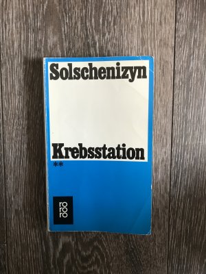 gebrauchtes Buch – Alexander Solschenizyn – Krebsstation