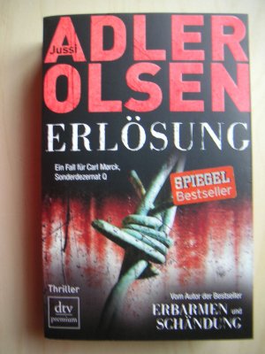 gebrauchtes Buch – Jussi Adler-Olsen – Erlösung - Der dritte Fall für Carl Mørck, Sonderdezernat Q, Thriller