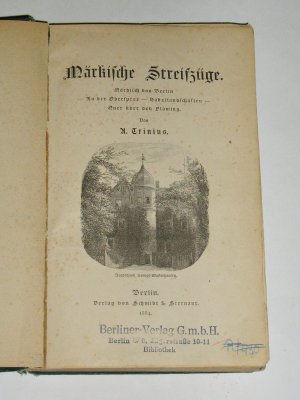 Märkische Streifzüge ~ alle drei Bände komplett ~ 1884-87