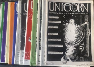 Unicorn. Vierteljahreshefte für Magie und Mythos. 13 Hefte 1982-1985