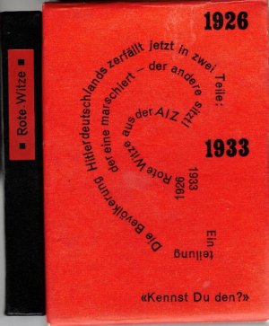 gebrauchtes Buch – Sonntag, Hans  – Rote Witze aus der AIZ. 1926 bis 1933. Reihe: Dietz Mini-Bücher