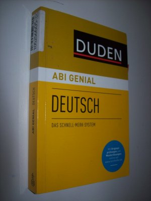 gebrauchtes Buch – Bornemann, Michael; Bornemann – Abi genial Deutsch - Das Schnell-Merk-System