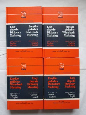 Saur Verlag: Enzyklopädisches Wörterbuch Marketing - Englisch (in vier Bänden) / Saur Verlag: Encyclopedic Dictionary Marketing - German (in four volumes […]