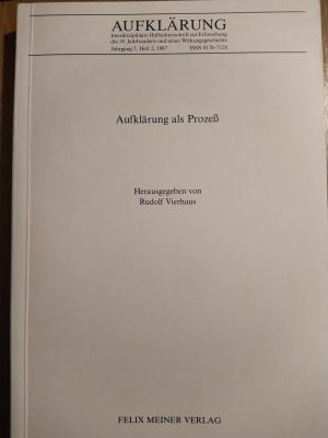 gebrauchtes Buch – Rudolf Vierhaus – Aufklärung, Band 2/2: Aufklärung als Prozess