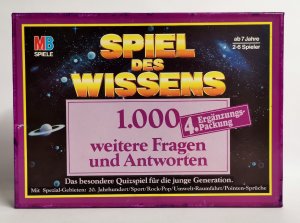 gebrauchtes Spiel – Spiel des Wissens - Ergänzungspackung lila 1985 MB Spiele - ab 7 Jahren - für 2 - 6 Spieler