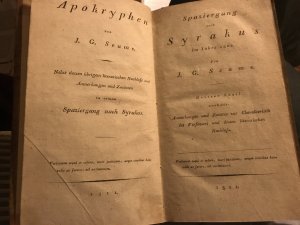 Apokryphen / J. G. Seume´s Spaziergang nach Syrakus im Jahre 1802 -Dritter Theil