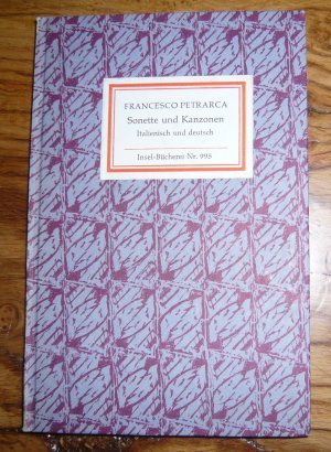 gebrauchtes Buch – Francesco Petrarca – Sonette und Kanzonen - Insel-Bücherei Nr. 995