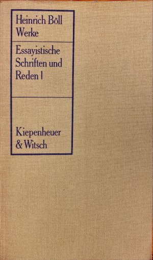 gebrauchtes Buch – Heinrich Böll – Werke - Essayistische Schriften und Reden 1 - 1952-1963