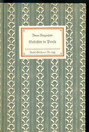 Gedichte in Prosa. Insel-Bücherei 259