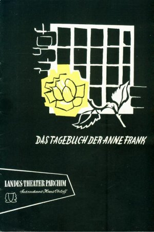 Landestheater Parchim - Das Tagebuch der Anne Frank - Intendant Hans Ohloff - Programmheft 12 - Spielzeit 1957/58 - mit Besetzungsliste