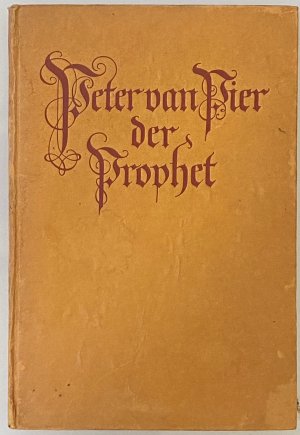 antiquarisches Buch – Ernst Sylvester – Peter van Pier, der Prophet