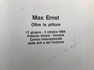 Oltre la Pittura - SIGNIERT von Max Ernst!