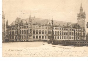 antiquarisches Buch – Postkarte: Braunschweig - Rathaus - 1900