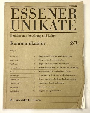 ESSENER UNIKATE 2/3 Berichte aus Forschung und Lehre - Kommunikation