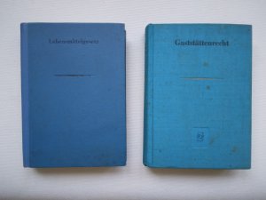 antiquarisches Buch – Lebensmittelgesetz - Gaststättenrecht  / DDR  -  2 Bücher