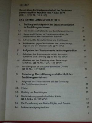 gebrauchtes Buch – Hrsg. Generalstaatsanwalt der Deutschen Demokratischen Republik – HANDBUCH FÜR DEN STAATSANWALT ( DDR Handbuch )